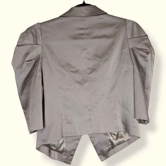 Kopa Cropped Satin Blazer - Picture 5 of 6
